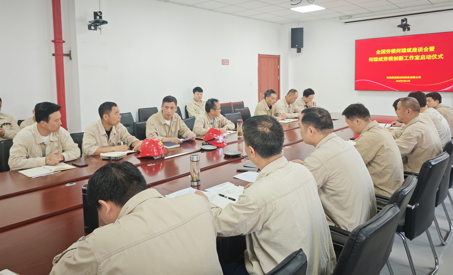 海利貴溪公司召開全國勞模何雄斌座談會暨何雄斌勞模創新工作室啟動儀式